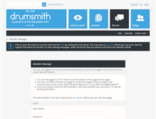 Tablet Screenshot of drumsmith.com